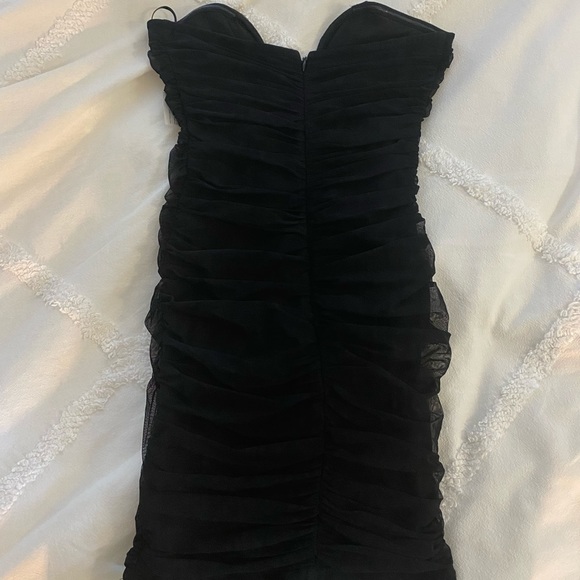 Luxe to Kill Mesh Ruched Bodycon Dress - Picture 2 of 4